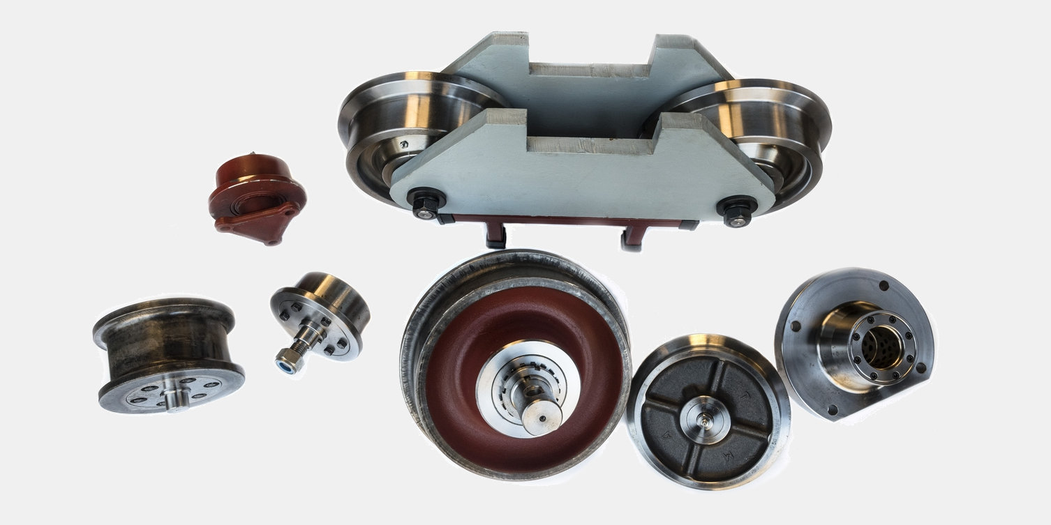 Metallic wheels and axles