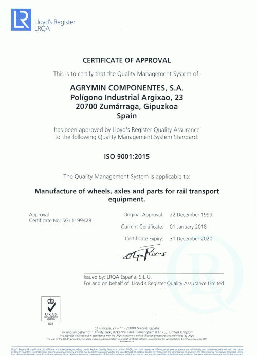 Certification ISO 9001:2015